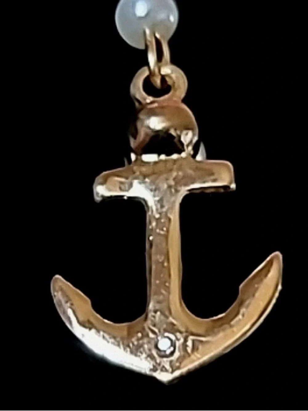 Betsey Johnson Mismatched Seahorse and Pearl Drop Anchor Earrings